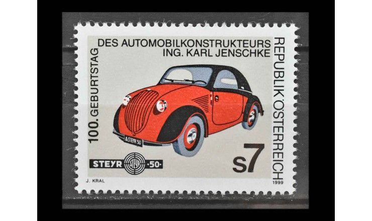 Австрия 1999 г. "Автомобиль Steyr 50 Baby"