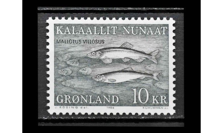 Гренландия 1986 г. "Рыбы"