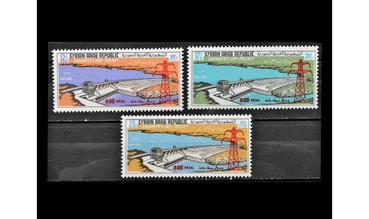 Сирия 1968 г. "Первый проект плотины на Евфрате"