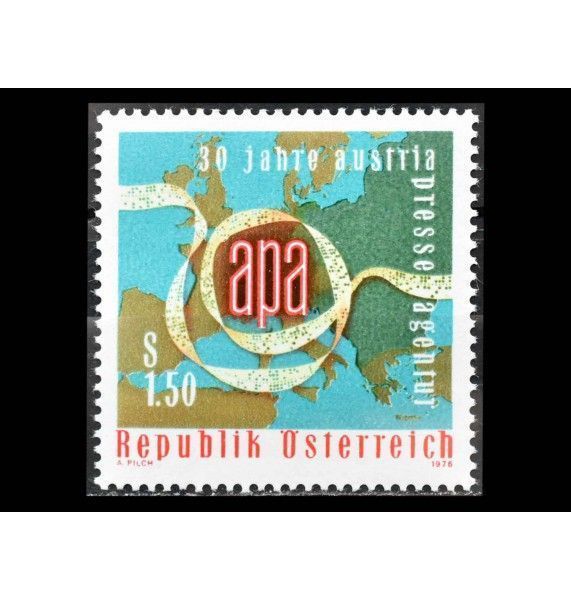 Австрия 1976 г. "30 лет Австрийскому агентству печати (APA)"