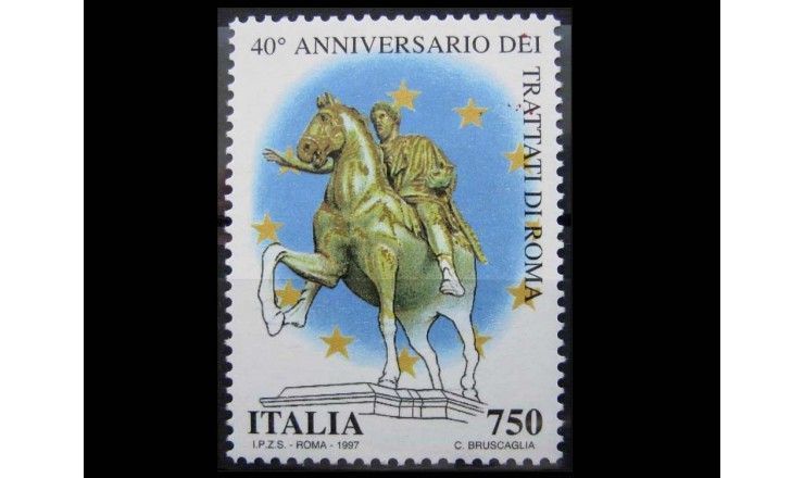 Италия 1997 г. "40 лет подписания Римского договора"