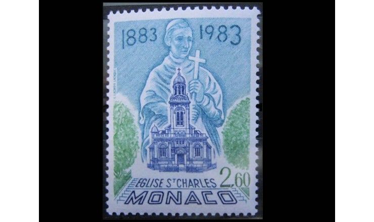 Монако 1983 г. "100-летие церкви Святого Чарльза"
