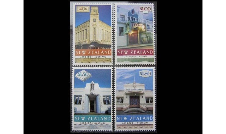 Новая Зеландия 1999 г. "Здания в стиле Арт-деко"