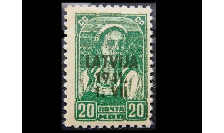 Германия (Третий Рейх, Оккупация Латвии) 1941 г. "Колхозница"