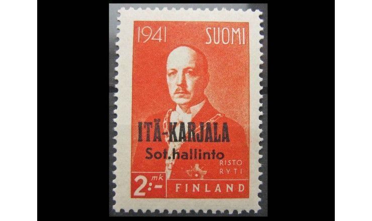 Финляндия (Восточная Карелия) 1942 г. "Ристо Рюти" (надпечатка) 