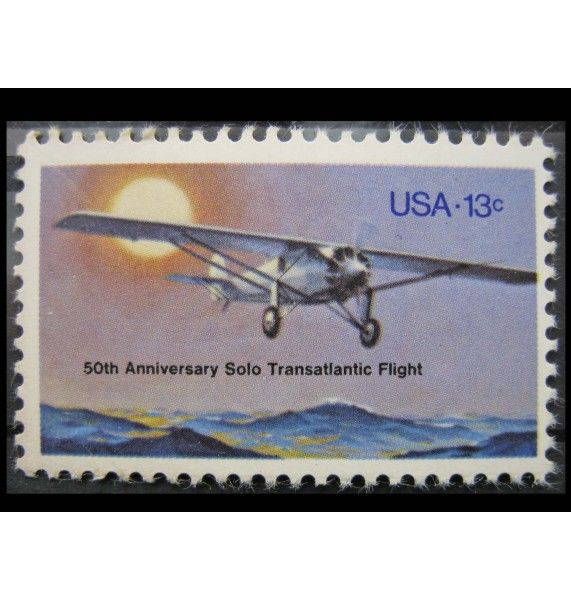 США 1977 г. "50-летие первого одиночного перелета Атлантического океана" США 1977 г. "50-летие первого одиночного перелета Атлантического океана"