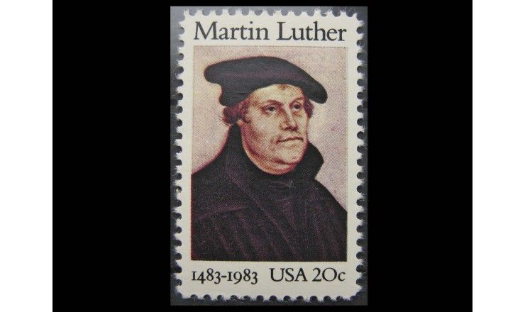 США 1983 г. "500-летие Мартина Лютера"