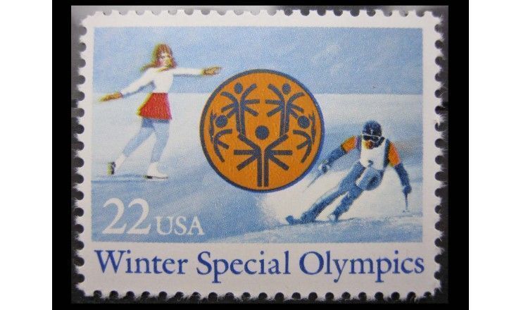 США 1985 г. "Зимняя Специальная Олимпиада"