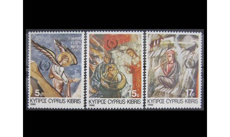 Кипр 1986 г. "Рождество: Международный год мира"