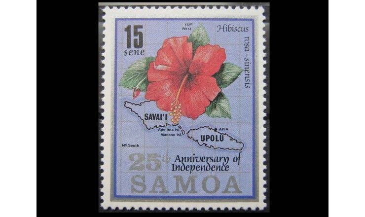 Самоа 1987 г. "25-летие независимости"