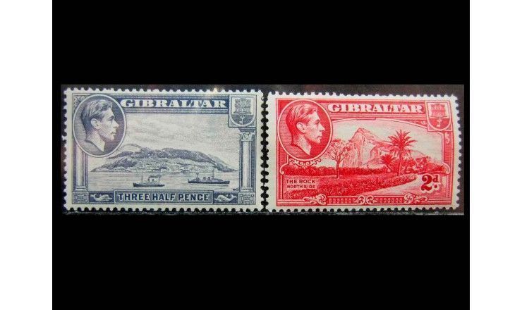 Гибралтар 1943/1944 гг. "Виды Гибралтара и Король Георг VI"