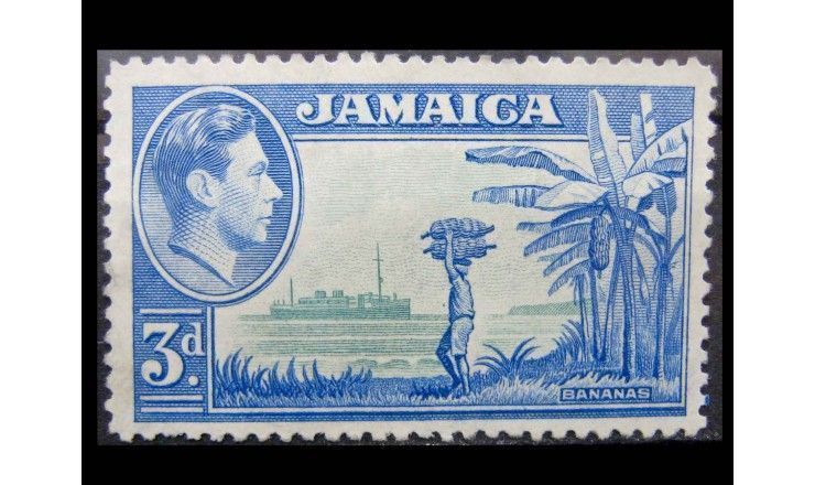 Ямайка 1938/1949 гг. "Король Георг VI и местные пейзажи"
