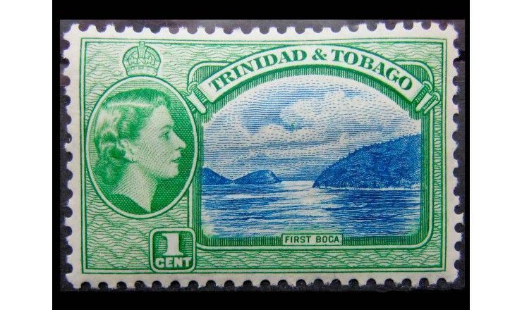Тринидад и Тобаго 1953 г. "Королева Елизавета II, Ландшафты и здания"