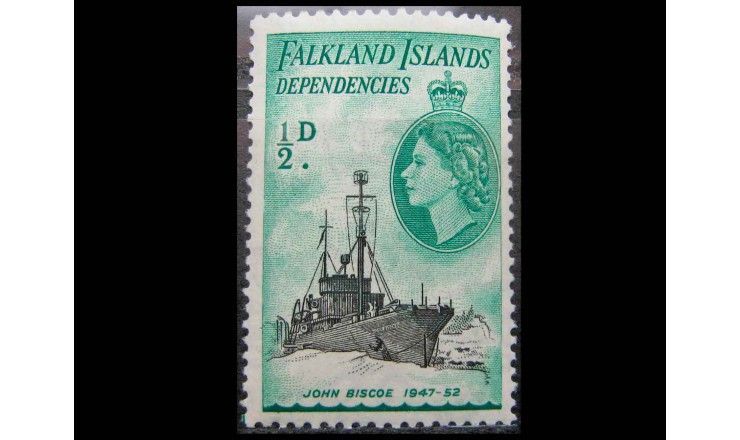 Зависимые территории Фолклендских островов 1954 г. "Корабли из истории освоения Антарктики"