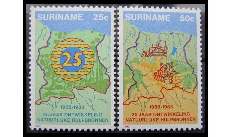 Суринам 1983 г. "25-летие Министерства экономического развития"