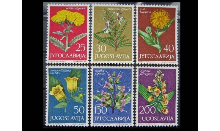 Югославия 1965 г. "Югославская флора"