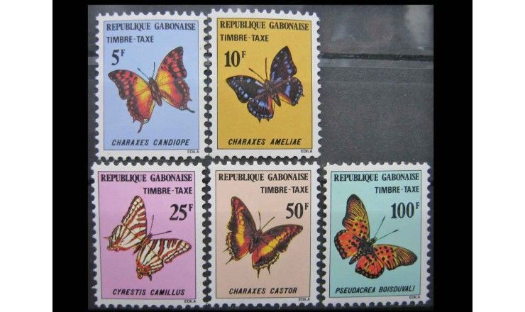 Габон 1978 г. "Доплатные марки. Бабочки"