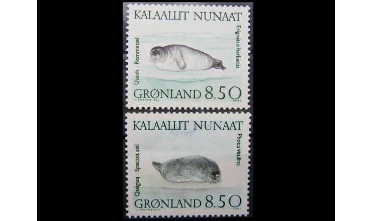 Гренландия 1991 г. "Ластоногие"