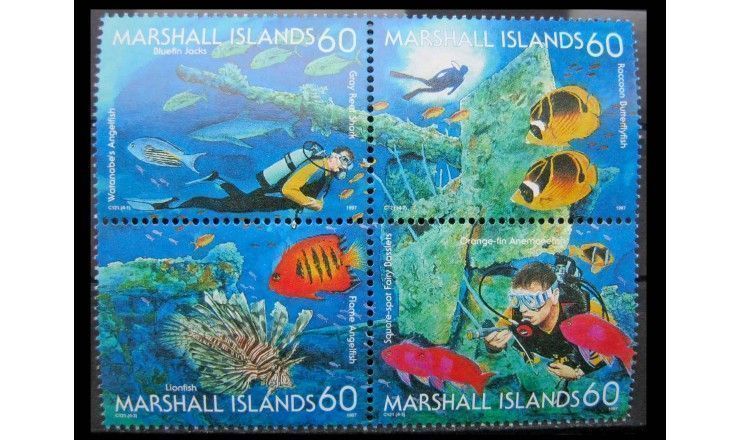 Маршалловы Острова 1997 г. "Подводный мир"