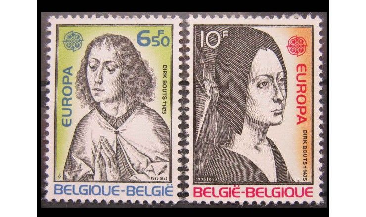 Бельгия 1975 г. "Европа: Картины"