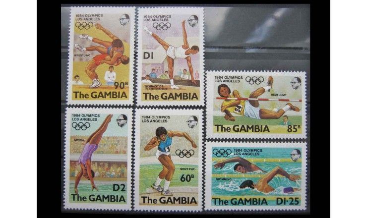 Гамбия 1984 г. "Летние Олимпийские игры, Лос-Анджелес"
