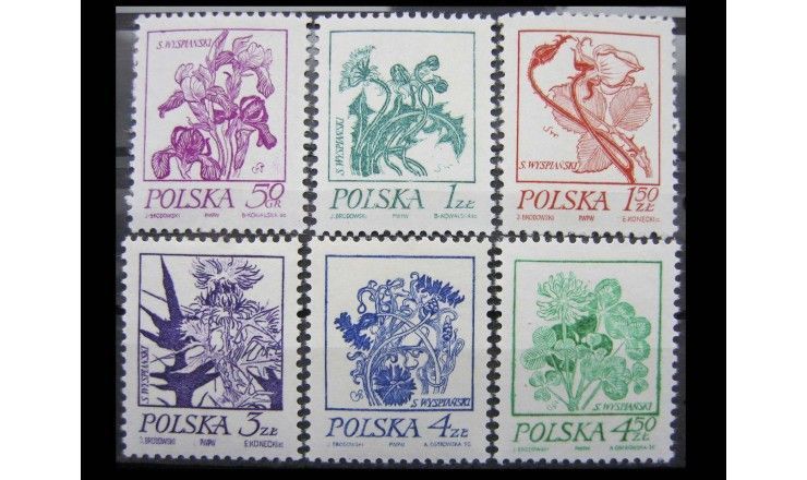 Польша 1974 г. "Цветы"