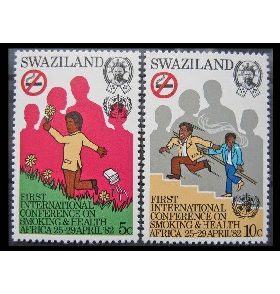 Свазиленд 1982 г. "Международный конгресс по борьбе с курением и здоровья Африки"
