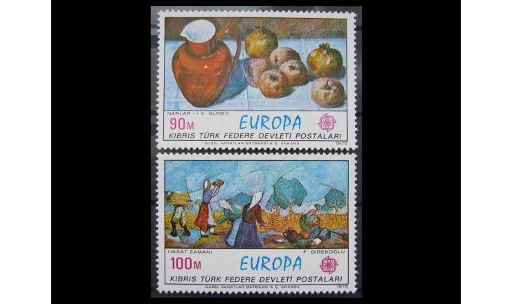 Турецкий Кипр 1975 г. "Европа CEPT: Картины"