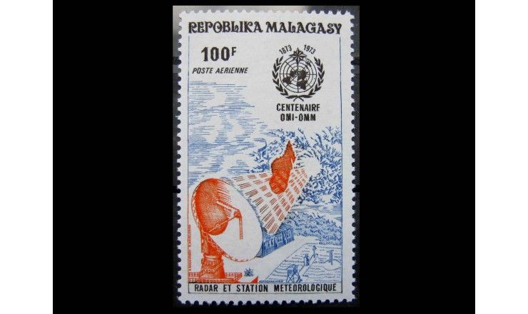 Мадагаскар 1973 г. "100 лет международному метеорологическому сотрудничеству"