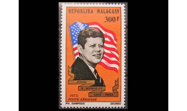 Мадагаскар 1973 г. "10 лет смерти Джона Кеннеди"