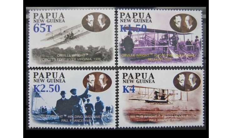 Папуа-Новая Гвинея 2003 г. "100 лет первого полета братьев Райт"