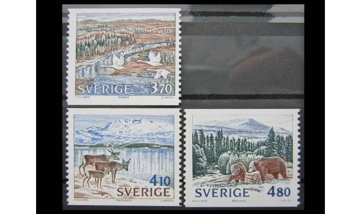 Швеция 1990 г. "Национальные парки"