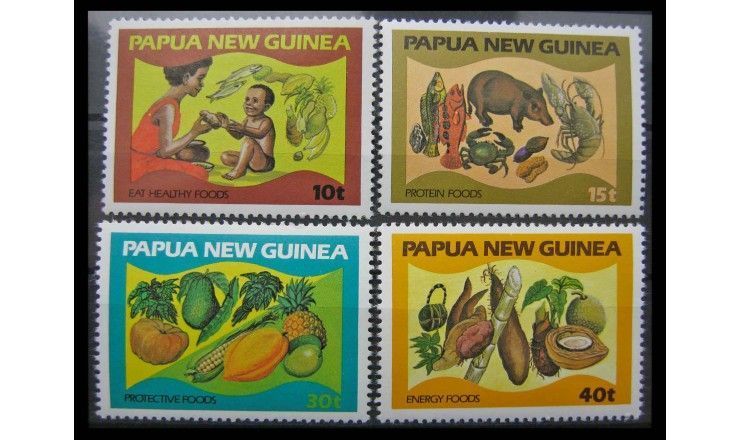 Папуа-Новая Гвинея 1982 г. "Продукты питания"