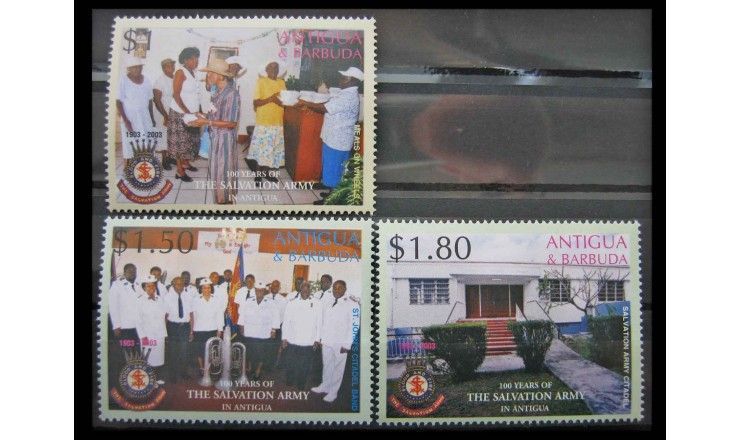 Антигуа и Барбуда 2003 г. "100 лет Армии спасения на Антигуа"