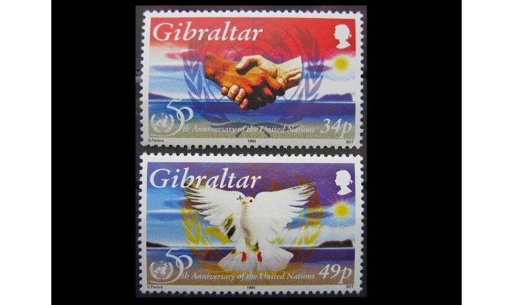 Гибралтар 1995 г. "50 лет ООН"