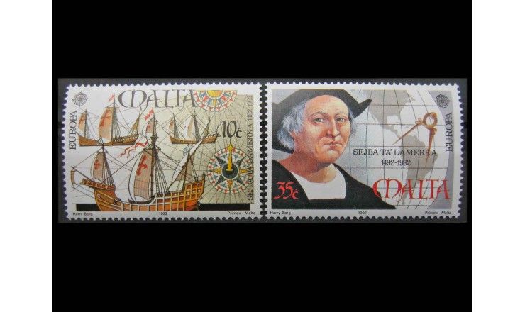 Мальта 1992 г. "Европа: 500 лет открытия Америки"