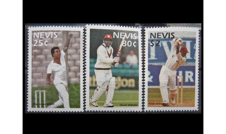 Невис 1997 г. "Игроки в крикет"
