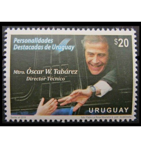 Уругвай 2018 г. "Выдающиеся личности: Оскар Вашингтон Табарес"