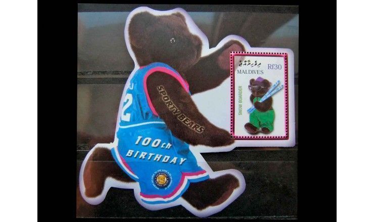 Мальдивы 2002 г. "100 лет Мишке Тедди" 