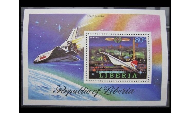 Либерия 1978 г. "История авиации"