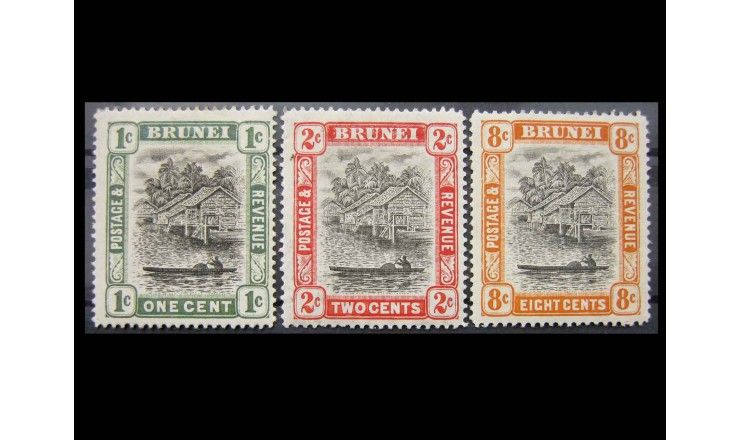 Бруней 1907 г. "Свайные постройки"