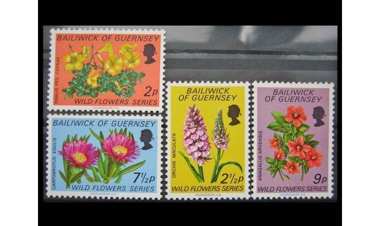 Гернси 1972 г. "Дикорастущие цветы"