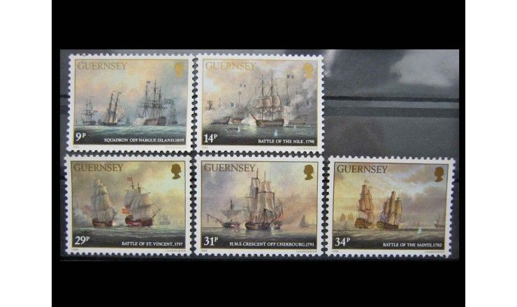 Гернси 1986 г. "150-летие Джеймса Сумареса, Корабли"