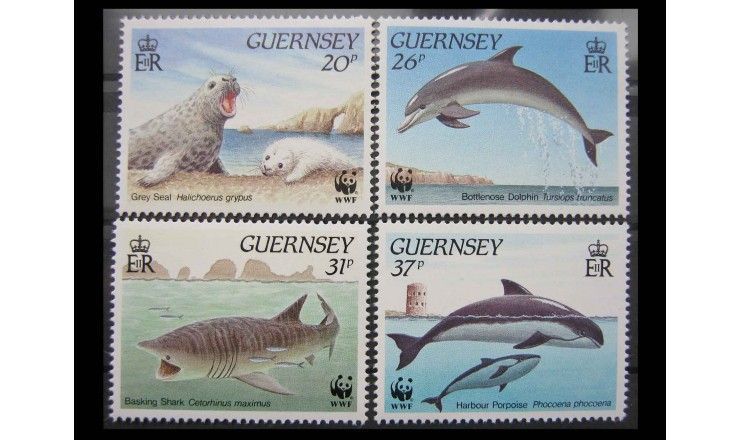 Гернси 1990 г. "Всемирный фонд дикой природы: Морские животные"
