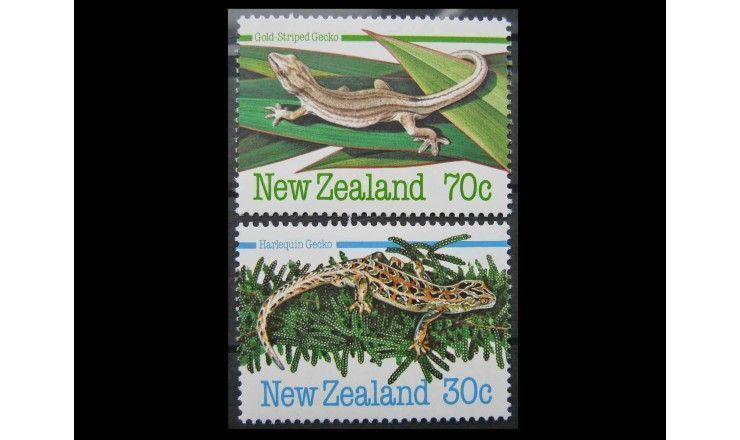 Новая Зеландия 1984 г. "Амфибии и рептилии"