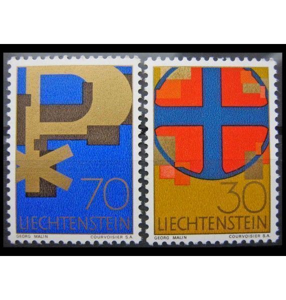 Лихтенштейн 1967 г. "Христианские символы"