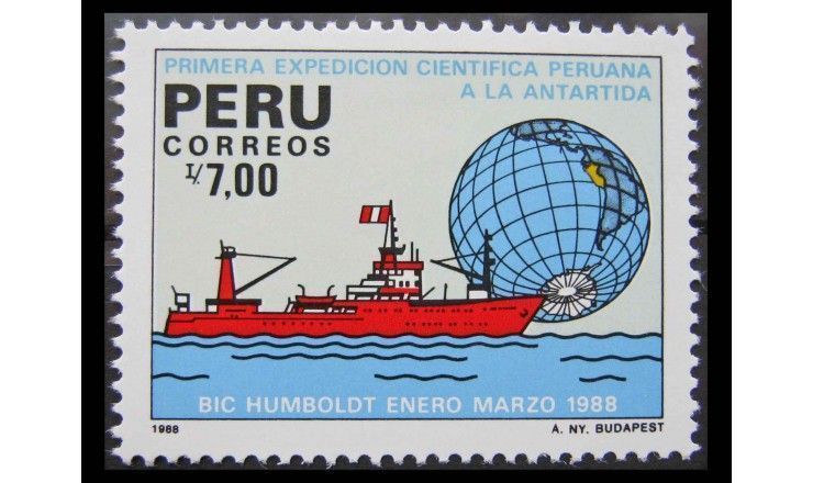 Перу 1988 г. "Первая перуанская антарктическая исследовательская экспедиция"