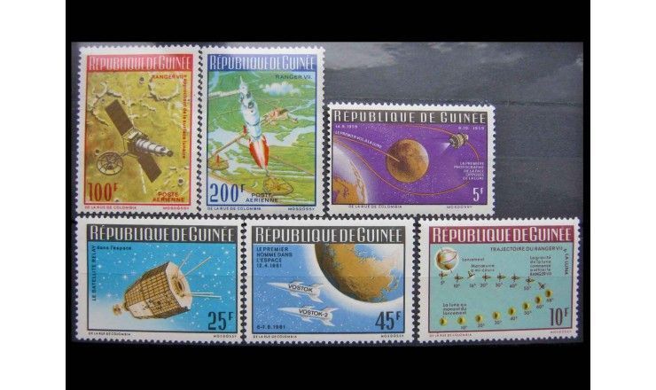 Гвинея 1965 г. "Попытки лунных посадок"