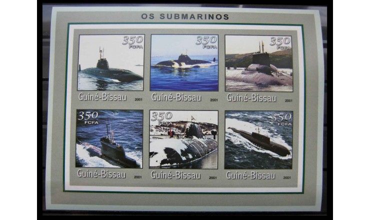 Гвинея-Бисау 2001 г. "Подводные лодки" 