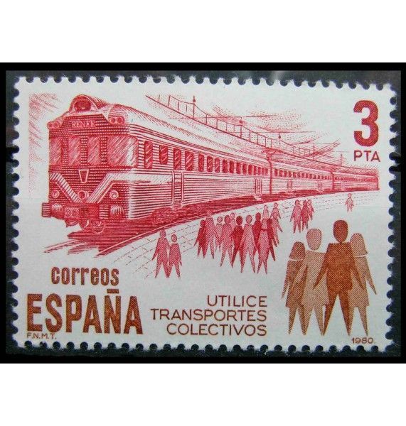 Испания 1980 г. "Общественный транспорт"